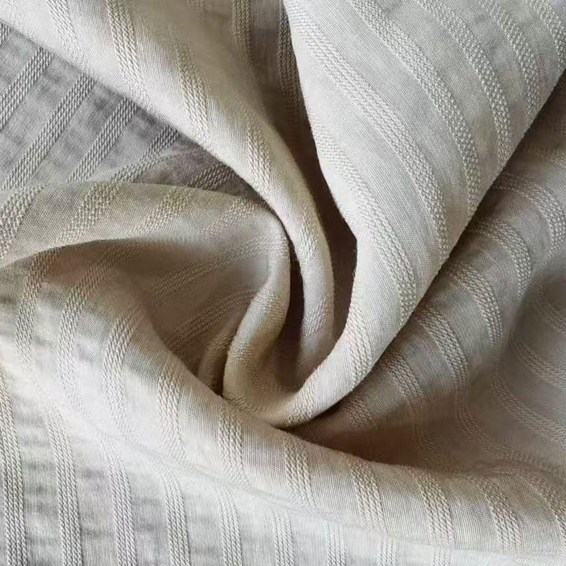Нейлоновая одноволоконная ткань из вискозы с полосками Lotus Stripe
